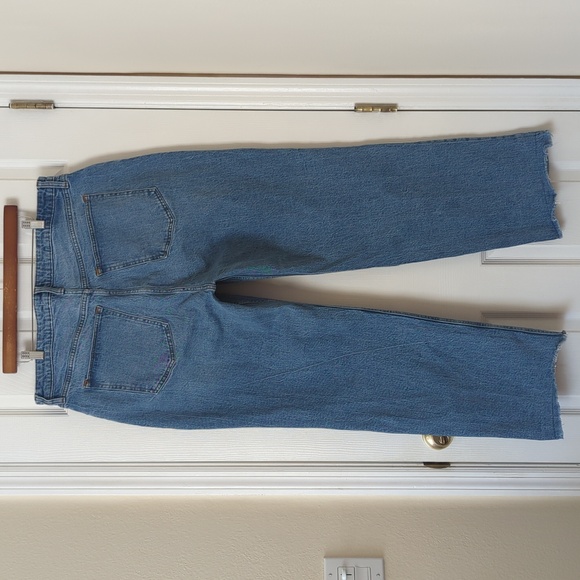 Abercrombie & Fitch '90s Relaxed Fit High Rise Straight Leg Curve Love Jeans 34 - Picture 4 of 14